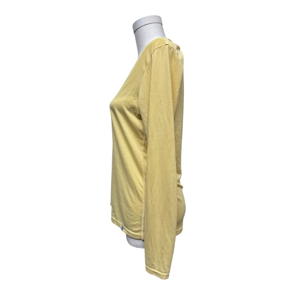Set of TWO Stio Divide Scoop Neck Long Sleeve Tee, Yellow and Leaf Green, Medium - Picture 10 of 14